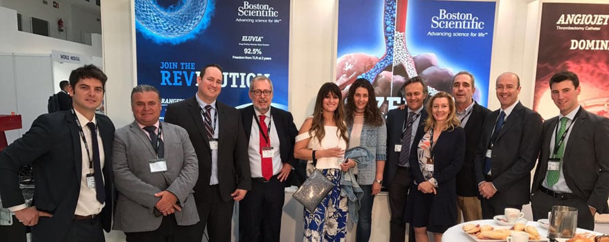 Los responsables de Boston Scientific en el Congreso de la Servei