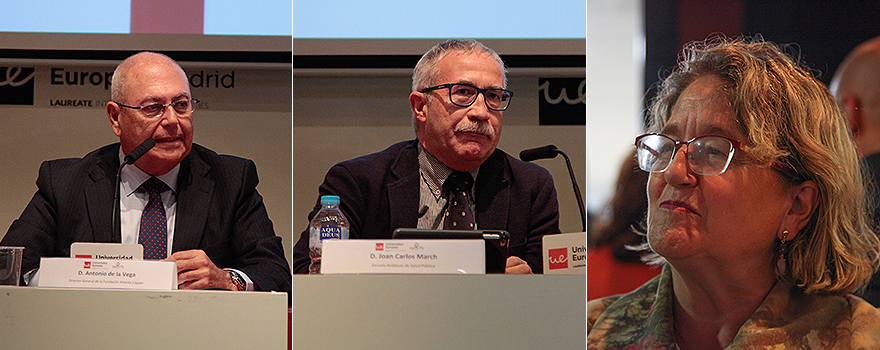 Antonio de la Vega, Joan Carlos March y Carmen Ferrer.