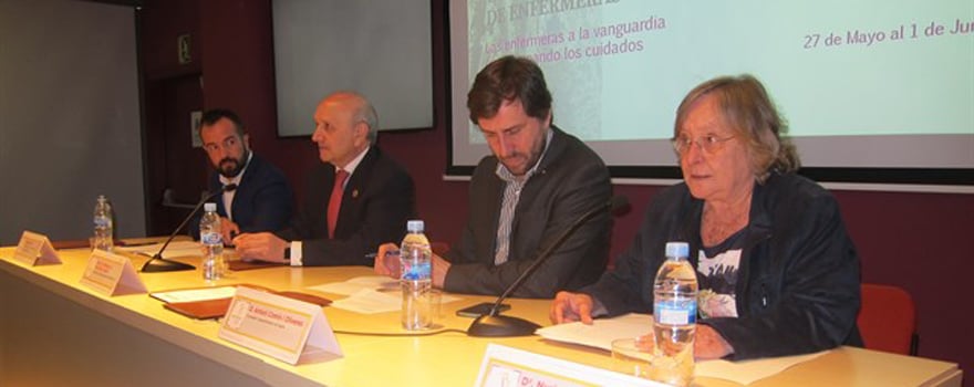 Los participantes en el acto de presentación del congreso en Barcelona