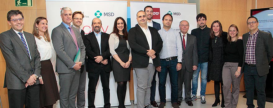 El equipo de MSD junto a los ponentes.