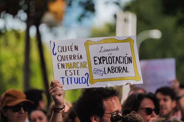 Imagen de la Manifestación de Madrid por un Estatuto Médico propio