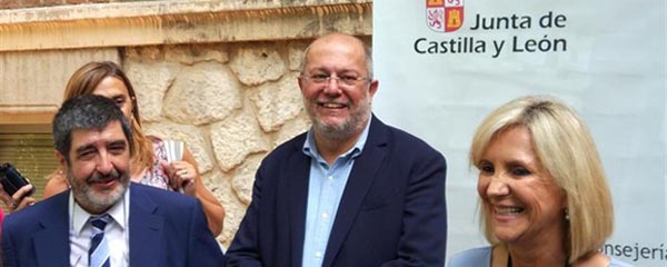 Manuel Mitadiel, Francisco Igea y Verónica Casado.