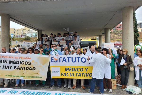 La huelga de médicos de este jueves registra un seguimiento del 18,45 por ciento en el Servicio Canario de la Salud (SCS)