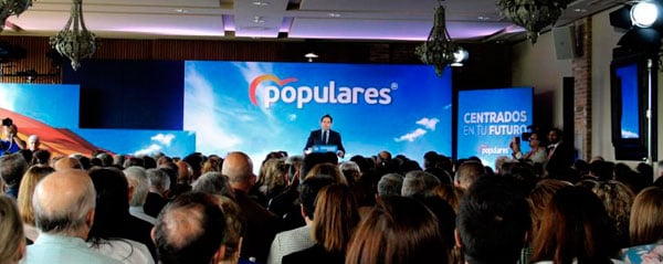 Paco Nuñez durante la presentación del programa marco del Partido Popular para las elecciones autonómicas.