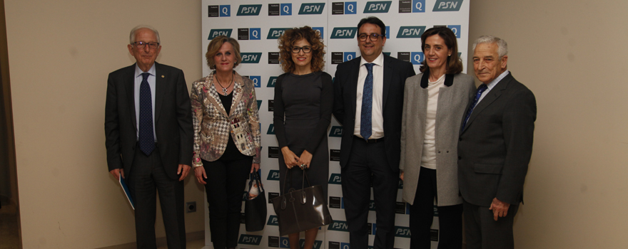 Milazzo, Piedad Navarro, directora de Relaciones Institucionales de Air Liquid; Ana Ratón Álvarez, gerente regional de Relaciones Institucionales de Astellas; Vergeles, Asunción Somoza, directora de Relaciones Institucionales de Astellas y Carrero.