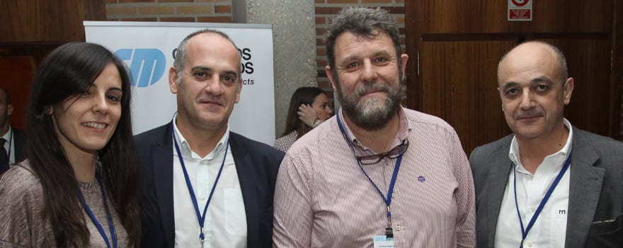 Beatriz Blanco, Javier Gregorio, Fernando de Gracia, country manager de Pantheon; y Tomás Fernández, socio-fundador de Eisa. 
