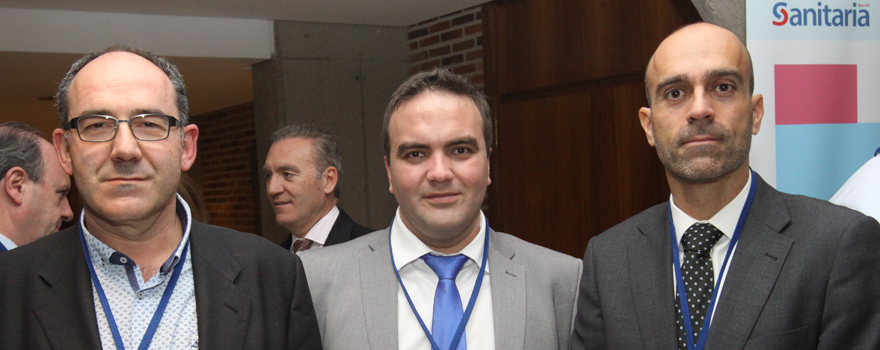 Javier Delgado, Víctor Espeso, gestor de Proyectos de Agenor; y Ricardo López. 