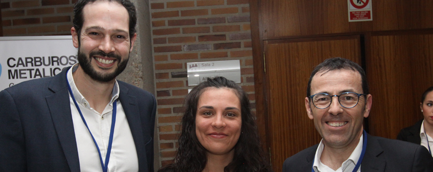 Antonio Palomino, Sales ManagerTelematic & Biomedical Services; Magdalena Méndez Álvarez, directora general deTelematic & Biomedical Services; y Óscar Polo de Marco, director comercial de Agenor.