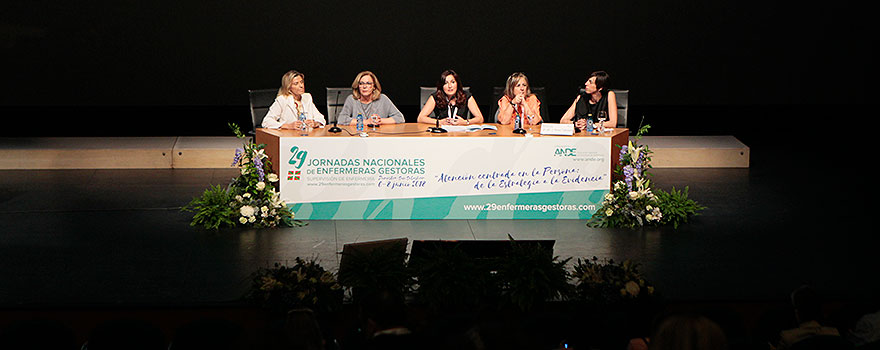 Aspecto de la sala durante la celebración de la mesa.