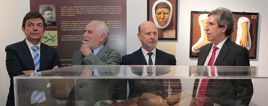 Carlos Andradas, Luis Conde-Salazar, Pedro Jaén y Miguel Ángel Sánchez Chillón, presidente del Colegio de Médicos de Madrid.