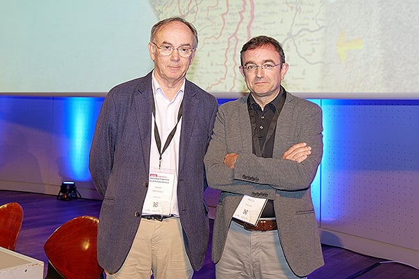 Xavier Pintó, redactor jefe de La revista Clínica e Investigación en Arteriosclerosis; y Josep Ribalta, editor de investigación básica de la revista.
