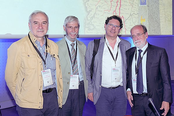 Carlos Guijarro Herraíz, próximo presidente de de la SEA; Francisco Pérez Jiménez, José María Mostaza, presidente de la SEA; y Ramón Estruch