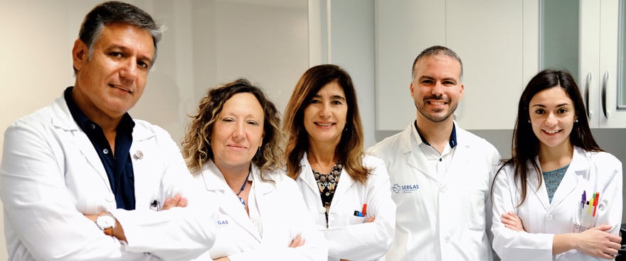 El equipo de Farmacia Hospitalaria del Hospital Universitario de Pontevedra, premiado por 'Pharmasuite'.