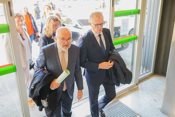  José Jesús Guillén y Juan José Pedreño, consejero de Salud de la Región de Murcia.