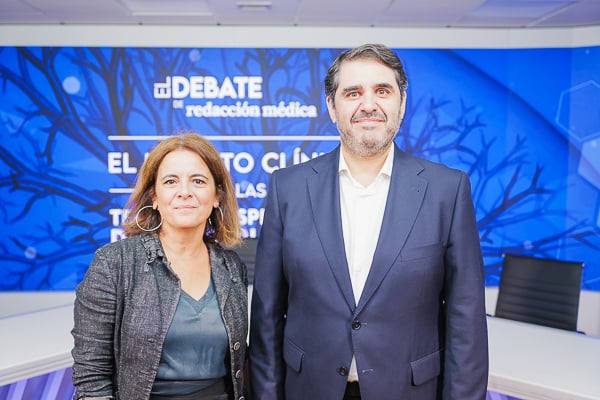 Rosa Fonseca, directora de Air Liquide Madrid; y Manuel Pacheco, director TRD de Air Liquide.