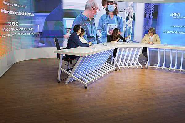 Instante del debate 'EPOC y riesgo cardiovascular: retos en el abordaje y tratamiento'.