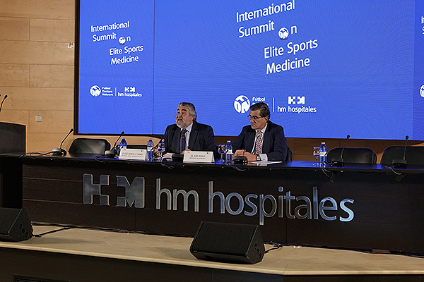 Un instante durante la inauguración del International Summit on Elite Sports Medicine.