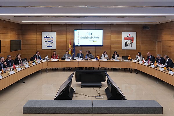 Aspecto de la sala del Consejo Interterritorial.