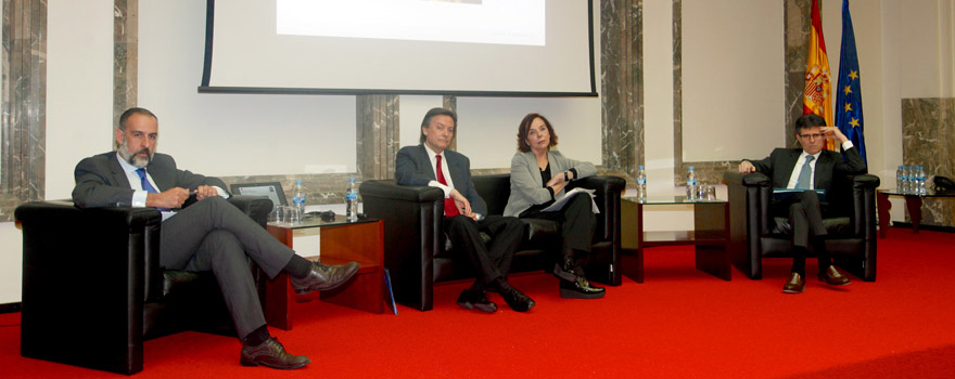 Carlos Balmisa, Jesús Lizcano, Esther Arizmendi y Humberto Arnés.