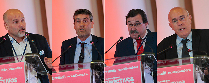 Luis Mosquera, Juan José Pérez Blanco, Domingo del Cacho y Boi Ruiz han sido los ponentes de las mesa centrada en la salud de los hospitales.