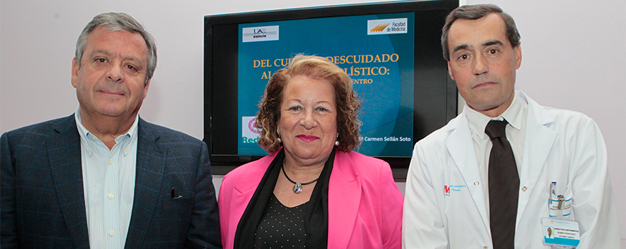 Julio Ancochea, jefe del Servicio de Neumología del Hospital de La Princesa; Carmen Sellán, enfermera y docente en la Universidad Autónoma de Madrid; y Rubén Francisco Flores, director de Enfermería de La Princesa.