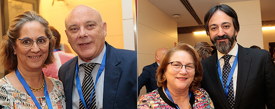 Carmen Regio, directora técnica del Consejo General de Farmacéuticos; Aquilino García, Vocal Nacional de Alimentación del Consejo General de Farmacéuticos; Isabel Tovar, presidenta del Colegio de Farmacéuticos de Murcia; y Héctor Castro, presidenta del Colegio de Farmacéuticos de A Coruña. 