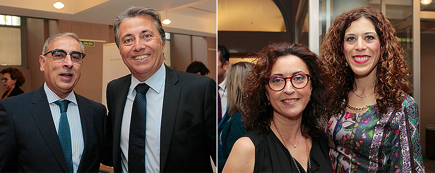 Martínez Olmos junto a Manuel Cervera, exconsejero de sanidad de la Comunidad Valencia; Isabel Baena, viceconsejera de Salud Junta de Andalucía