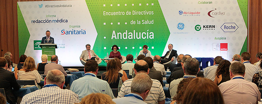 Aspecto de la sala durante el acto inaugural del Encuentro de Directivos de la salud.