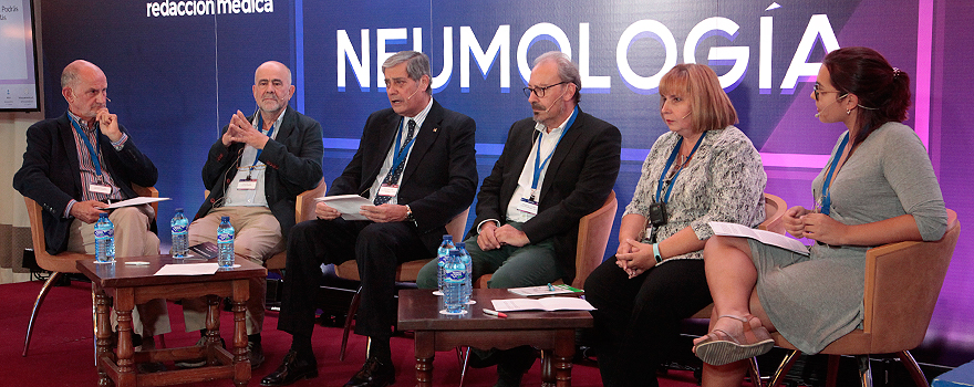 Miguel Barrueco Ferrero, jefe de Servicio de Neumología del Hospital Clínico de Salamanca; César Picado Vallés, caterático emérito de Medicina en la Universidad de Barcelona; Pedro Cabrera Navarro, profesor titular de Medicina y jefe del Servicio de Neumología del Hospital Doctor Negrín; Juan Miguel Sánchez Nieto, vicedecano clínico de la Facultad de Medicina de la Universidad de Murcia y jefe de Sección de Neumología del Hospital Morales Meseguer; Victoria Villena Garrido, jefa de Servicio de Neumología del Hospital 12 de Octubre; y Sara Figueroa Jiménez, vocal de Asociaciones Médicas del Consejo Estatal de Estudiantes de Medicina (CEEM).