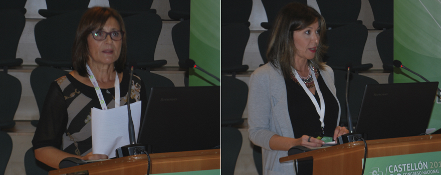 PIlar Mari Claramonte e Inmaculada Herrero Usó, vocales de Análisis Clínicos y Adjuntos, Sustitutos y Regentes del Colegio de Farmacéuticos de Castellón.
