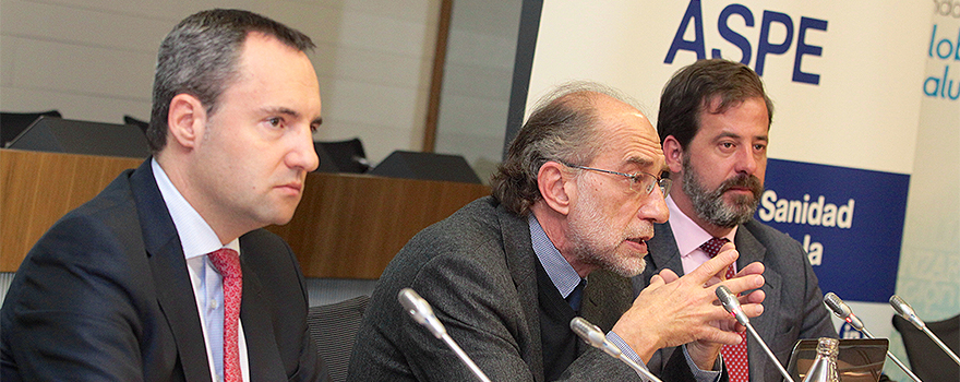 Alberto Martín (Alaro Avant); Pedro Colmenares, de la AEPD; Carlos Rus (ASPE).