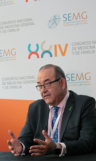 Antonio Fernández-Pro, presidente de SEMG, en un momento de la entrevista.