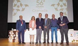 Pedro J. Romero, Susana Moya, Francisco García Río, Diego Vargas, Javier Martín y Bernardino Alcázar en la inauguración del 56º Congreso Separ.