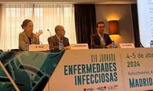 María Ruiz, Juan Carlos Rodríguez y Antonio Lalueza cierran la XIV Jornada de Enfermedades Infecciosas con una mesa sobre infecciones respiratorias.