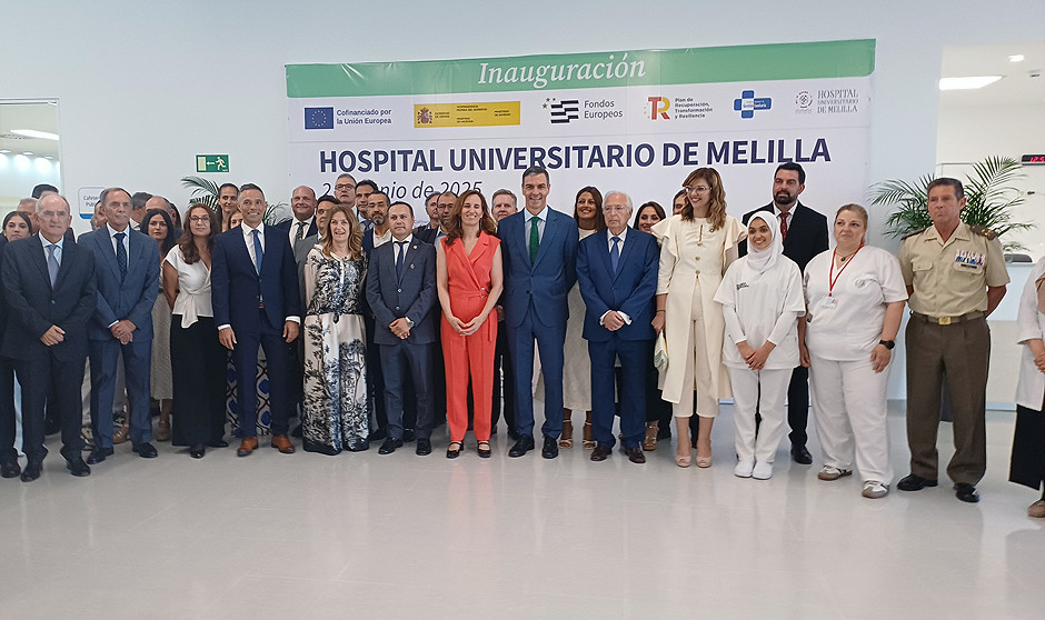 Mónica García y Pedro Sánchez afirman que el Hospital de Melilla va a ser "referente" en formación MIR. 