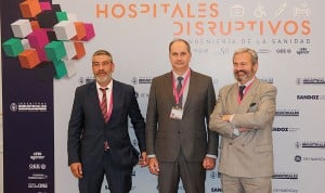Juan José Pérez Blanco, Miguel López-Valverde y Fabián Torres en el congreso 