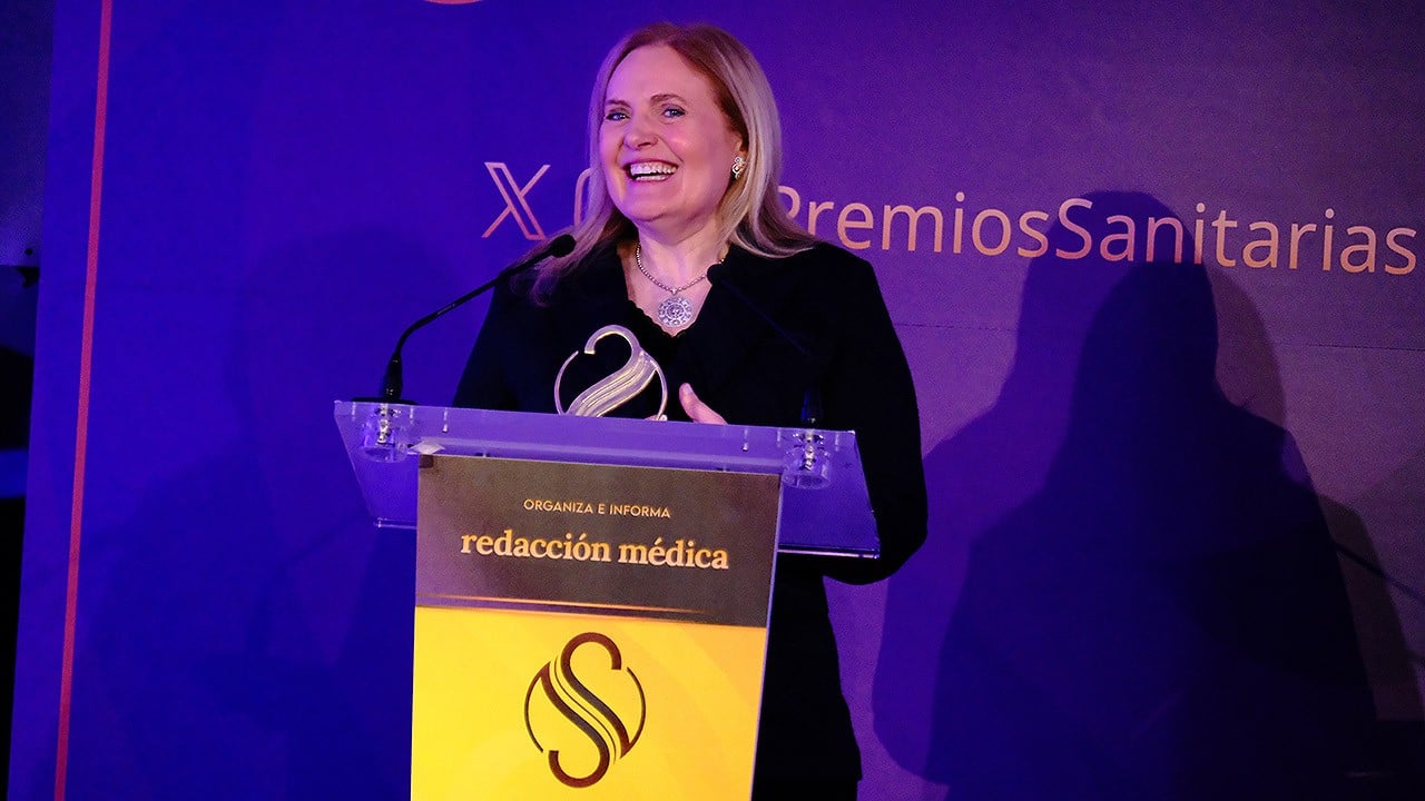 Dolores Corella, ganadora de los VII Premios Sanitarias. 