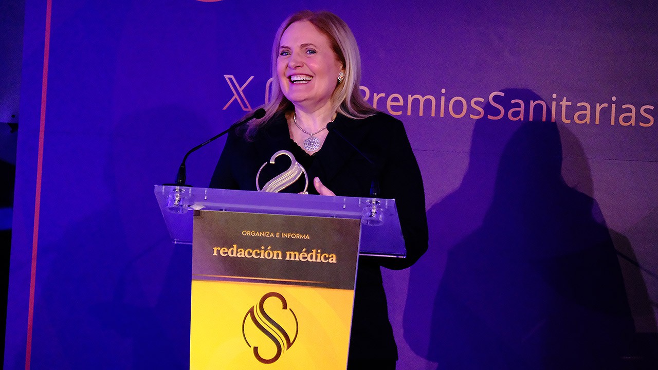 Dolores Corella, ganadora de los VII Premios Sanitarias. 