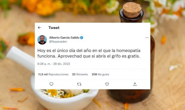 "Hoy es el único día del año en el que la homeopatía sí funciona"