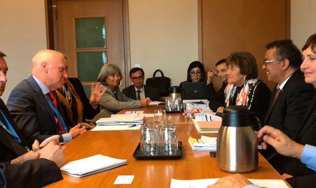   La apretada agenda de Faustino Blanco en la Asamblea de la OMS