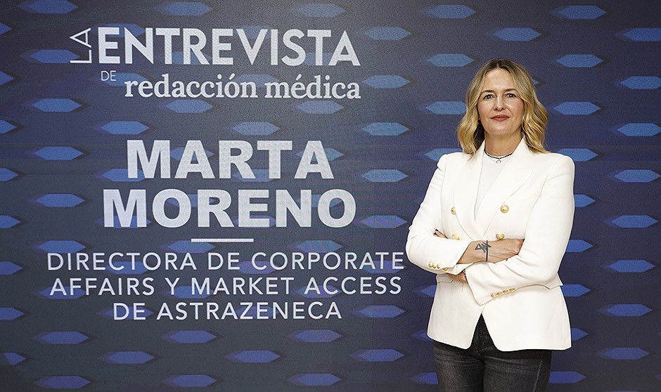 Marta Moreno, directora de Asuntos Corporativos y Acceso al Mercado de AstraZeneca, habla sobre el acceso a los medicamentos.