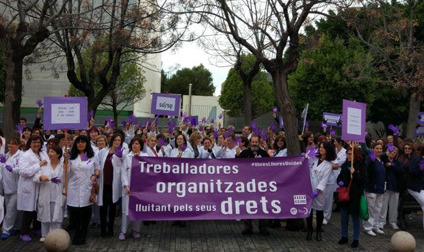  La mitad de las profesionales han secundado la huelga del 8M en sanidad