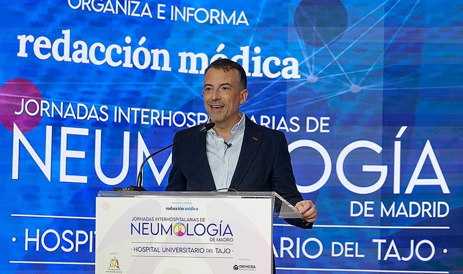 Fernando González Torralba, jefe de Sección de Neumología del Hospital Universitario del Tajo ha inaugurado las Jornadas Interhospitalarias de Neumología de Madrid.