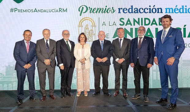 Las empresas Air Liquide, Abex Excelencia Robótica y Gilead felicitan el papel sanitario de Andalucía junto a José María Pino.