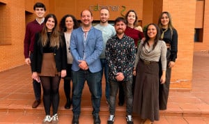 El equipo de investigadores del estudio, con Alejandro Martín-Montalvo en el centro