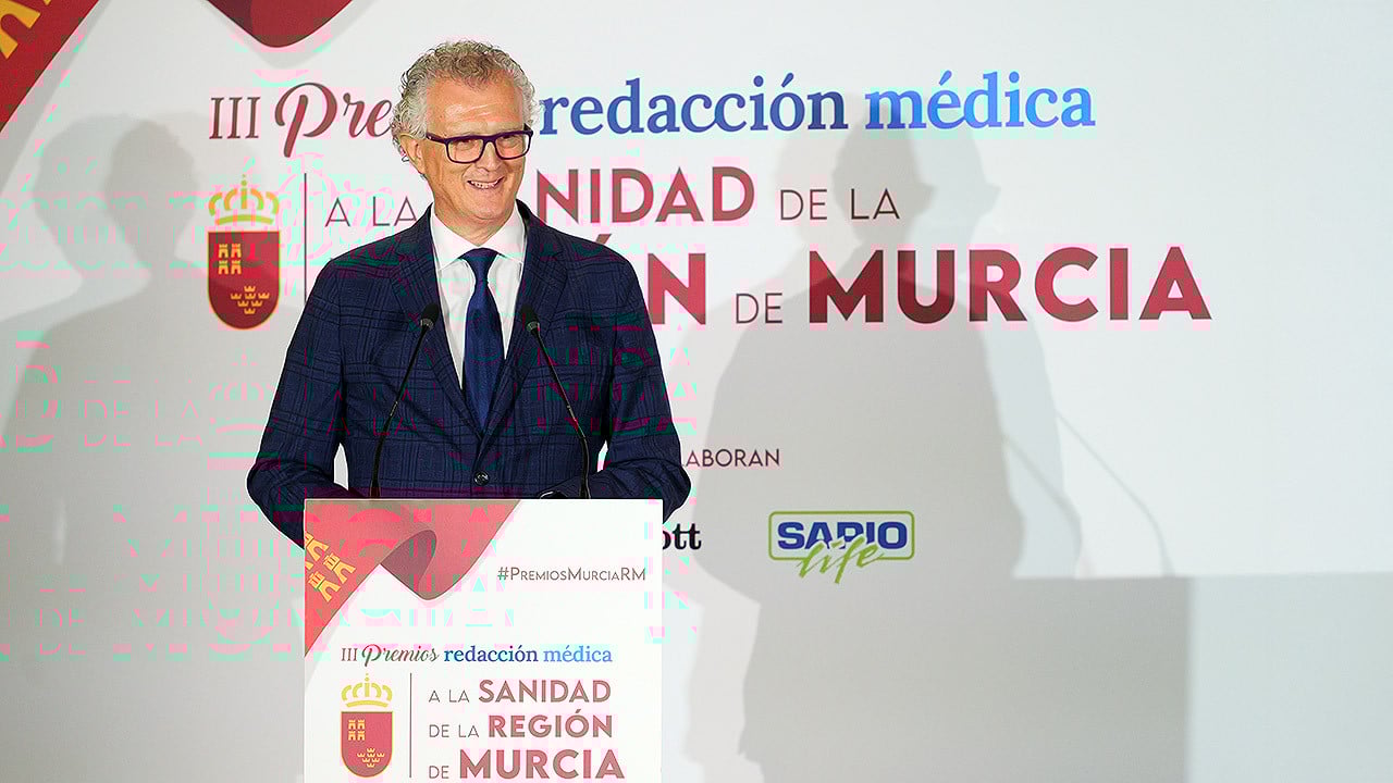 Juan José Pedreño, consejero de Salud de la Región de Murcia.