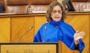 Catalina García en el Parlamento de Andalucía niega la privatización de la sanidad.