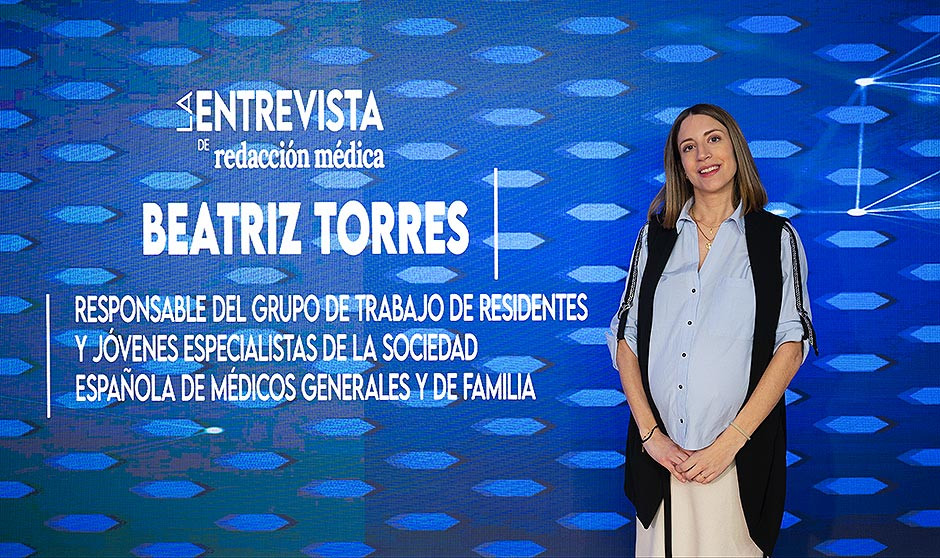  Beatriz Torres, responsable del Grupo de Trabajo de Residentes y Jóvenes Especialistas (RYJE) de la Sociedad Española de Médicos Generales y de Familia (SEMG).