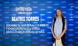  Beatriz Torres, responsable del Grupo de Trabajo de Residentes y Jóvenes Especialistas (RYJE) de la Sociedad Española de Médicos Generales y de Familia (SEMG).