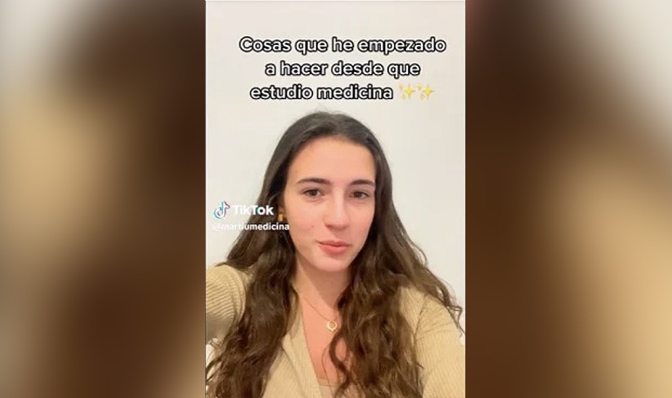 Una estudiante de Medicina recomienda buenos hábitos aprendidos en sus clases.